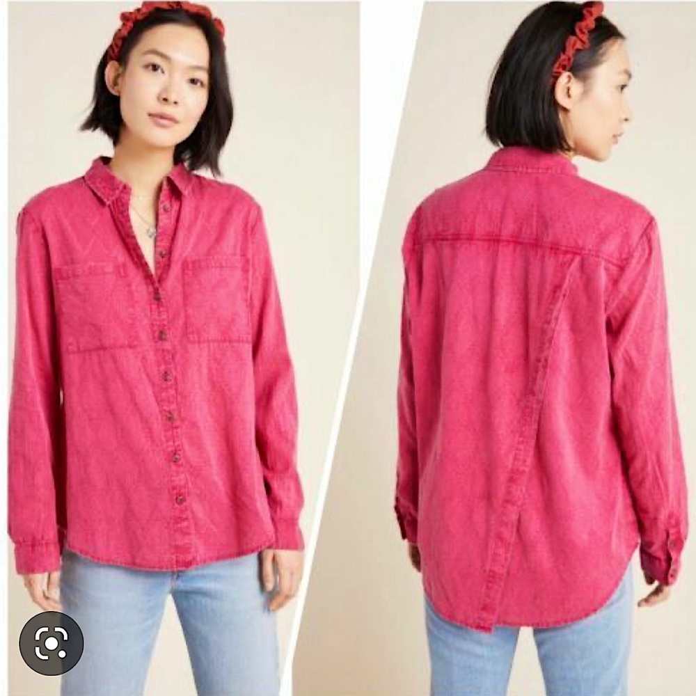 Anthropologie Maeve The Cate Classic Buttondown